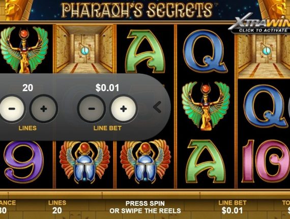 machine à sous Pharaohs Secrets écran 3