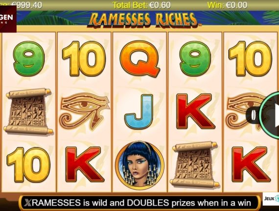 machine à sous Ramesses Riches écran 2