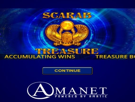 machine à sous Scarab Treasure écran 1