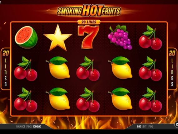 machine à sous Smoking Hot Fruits 20 écran 1
