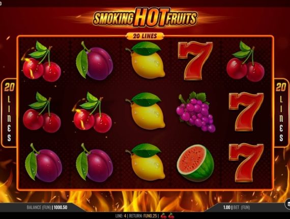 machine à sous Smoking Hot Fruits 20 écran 2
