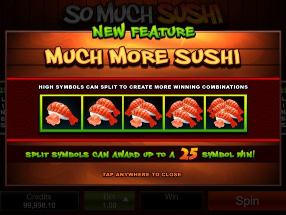 machine à sous So Much Sushi écran 1