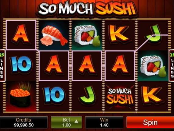 machine à sous So Much Sushi écran 2