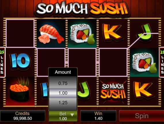 machine à sous So Much Sushi écran 4