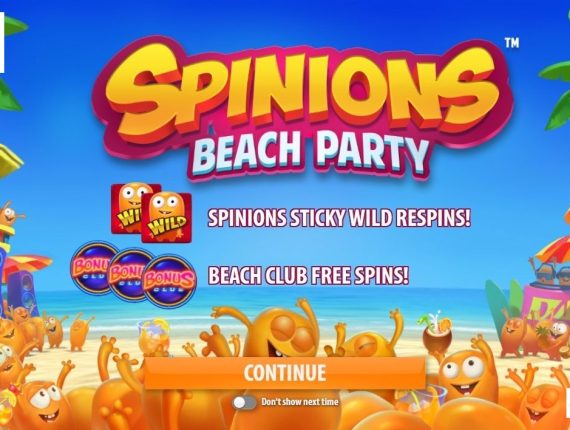 machine à sous Spinions Beach Party écran 1