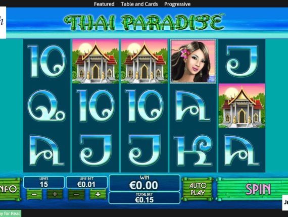 machine à sous Thai Paradise écran 1