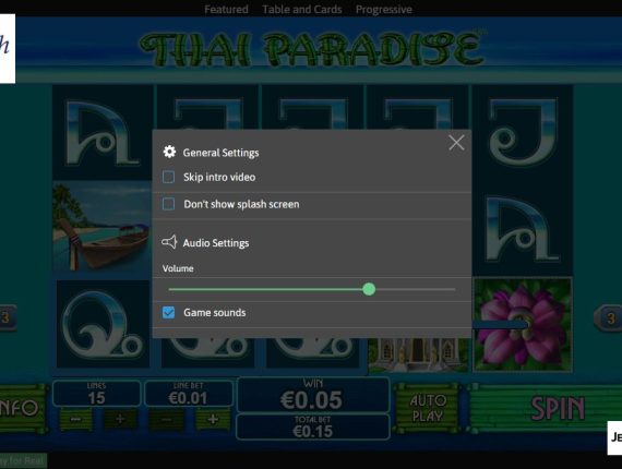 machine à sous Thai Paradise écran 4