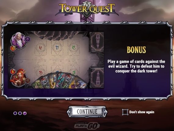 machine à sous Tower Quest écran 1