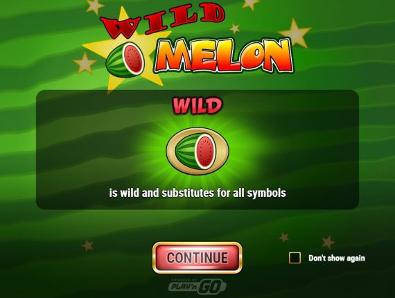 machine à sous Wild Melon écran 1