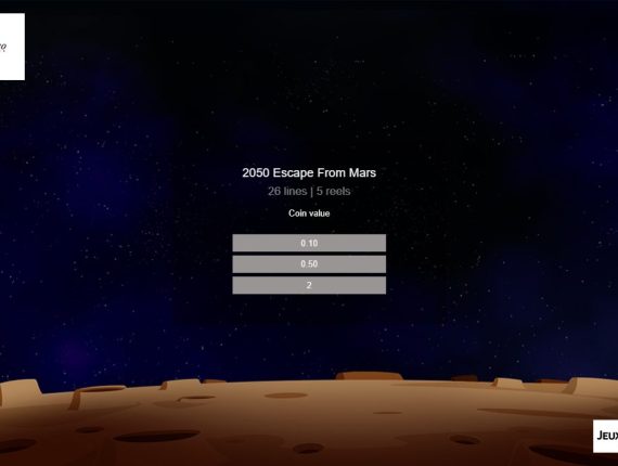 machine à sous 2050 Escape from Mars écran 1