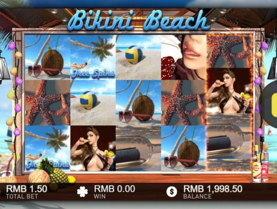 machine à sous Bikini Beach écran 2