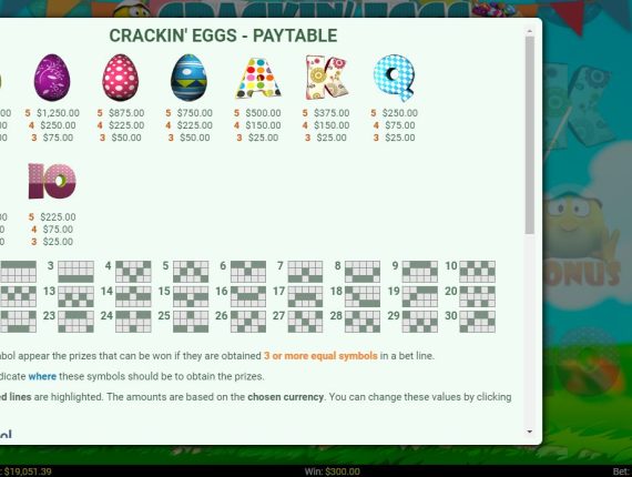 machine à sous Crackin Eggs écran 3