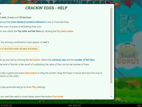 machine à sous Crackin Eggs écran 4