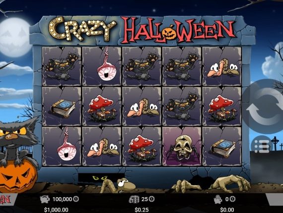 machine à sous Crazy Halloween écran 1