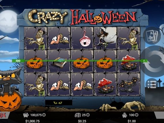 machine à sous Crazy Halloween écran 2
