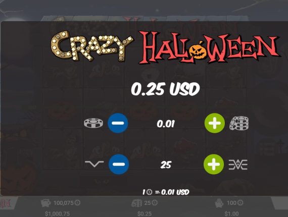 machine à sous Crazy Halloween écran 3