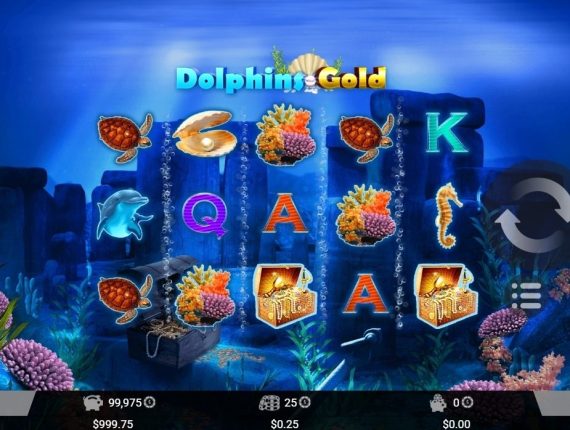 machine à sous Dolphins Gold écran 2