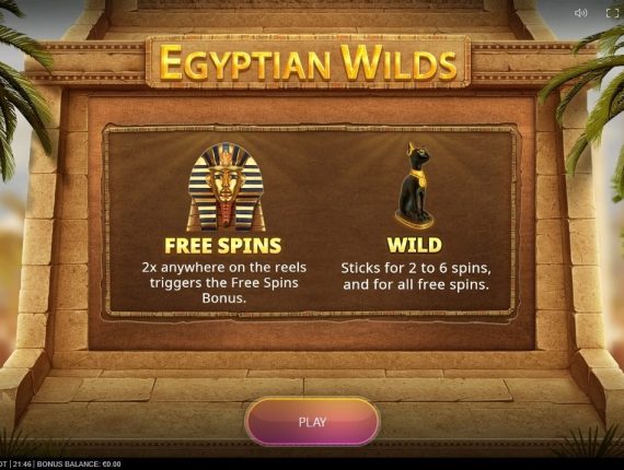 machine à sous Egyptian Wilds écran 1
