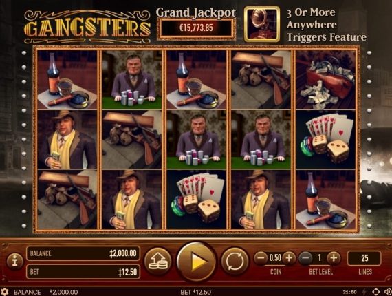 machine à sous Gangster Slots écran 1