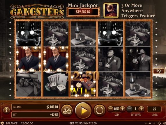 machine à sous Gangster Slots écran 2