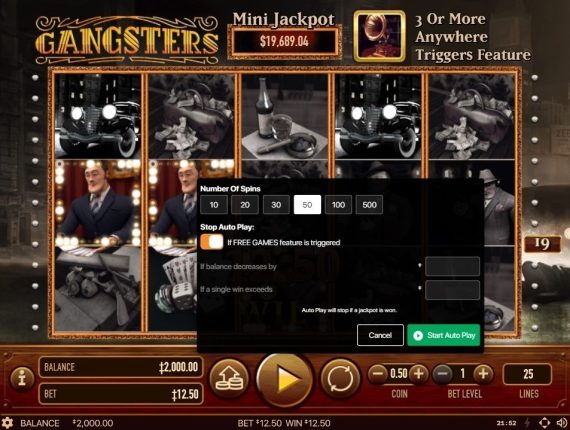 machine à sous Gangster Slots écran 4