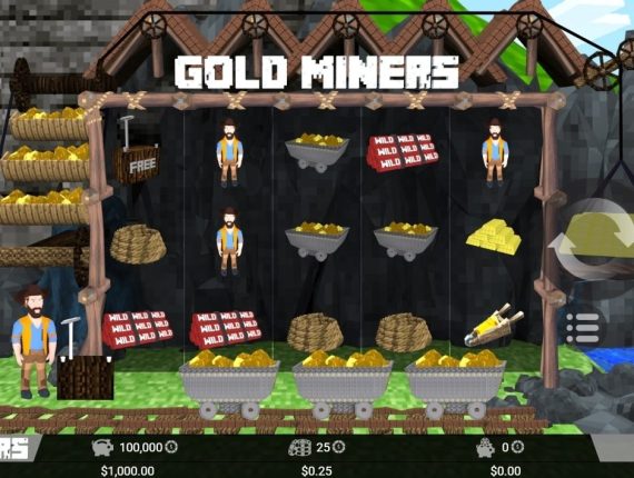 machine à sous Gold Miners écran 1