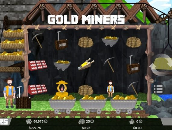 machine à sous Gold Miners écran 2