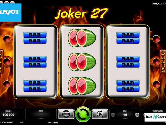 machine à sous Joker 27 écran 1