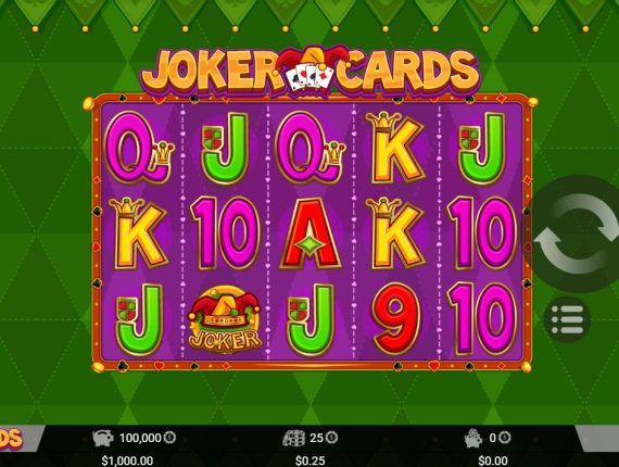 machine à sous Joker Cards écran 1