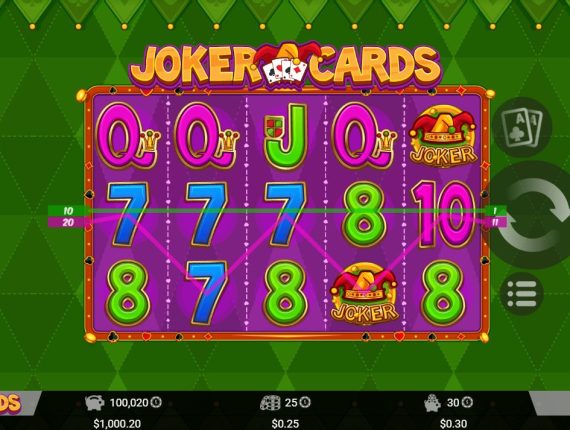 machine à sous Joker Cards écran 2