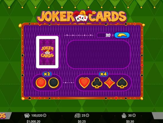 machine à sous Joker Cards écran 3