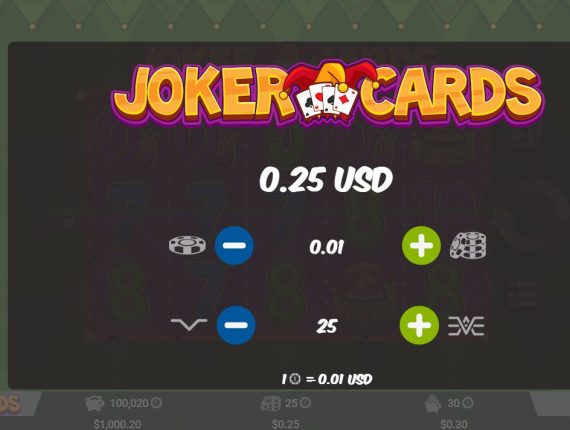 machine à sous Joker Cards écran 4