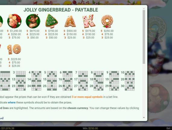 machine à sous Jolly Gingerbread écran 3
