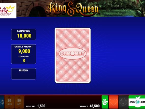 machine à sous King and Queen écran 3