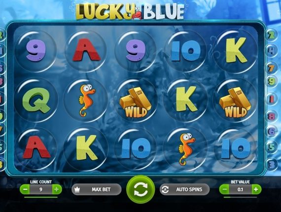 machine à sous Lucky Blue écran 2