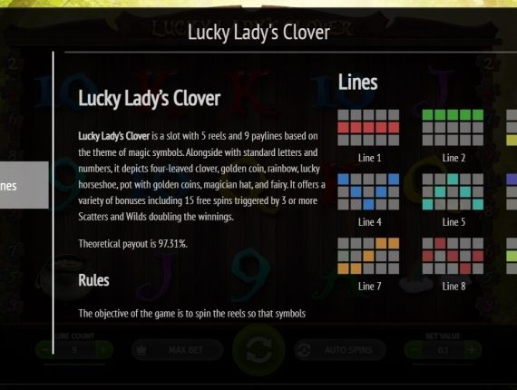 machine à sous Lucky Lady Clover écran 4