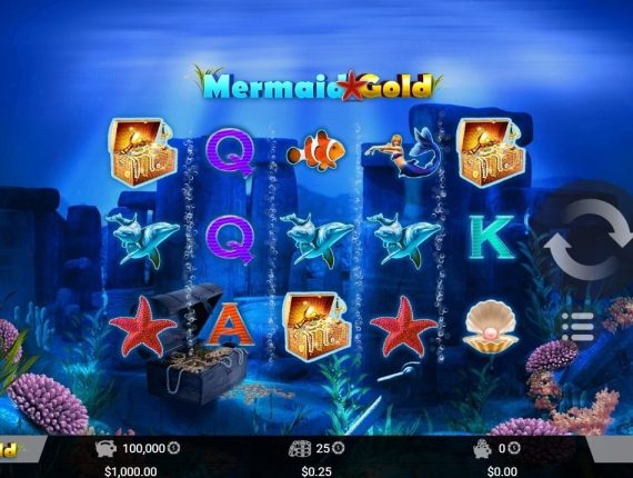 machine à sous Mermaid Gold écran 1