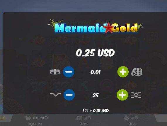 machine à sous Mermaid Gold écran 3
