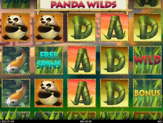 machine à sous Panda Wilds écran 1