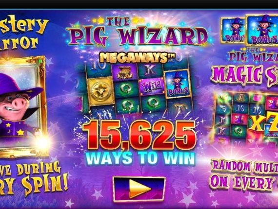 machine à sous Pig Wizard écran 1