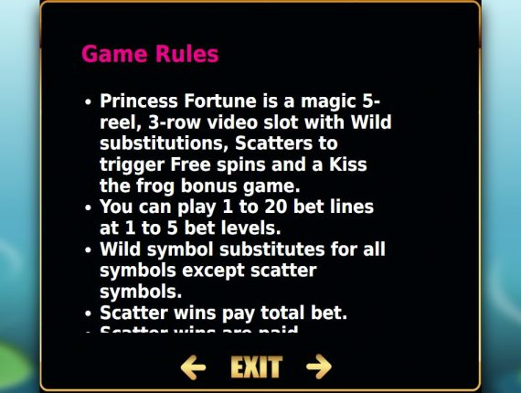 machine à sous Princess Fortune écran 4