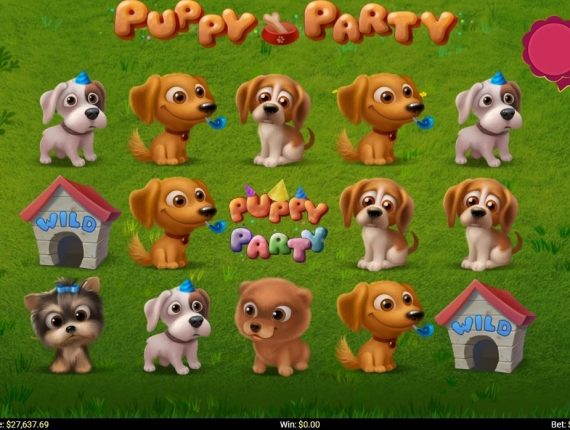 machine à sous Puppy Party écran 1
