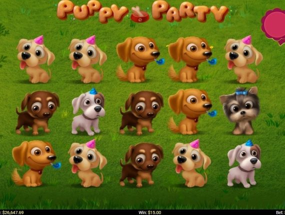 machine à sous Puppy Party écran 2