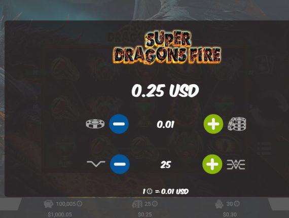 machine à sous Super Dragons Fire écran 3