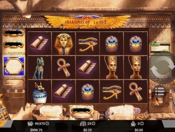 machine à sous Treasures of Egypt écran 2