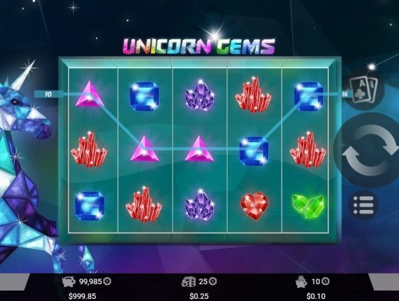 machine à sous Unicorn Gems écran 2