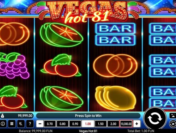 machine à sous Vegas III écran 2
