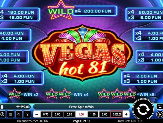 machine à sous Vegas III écran 3