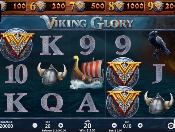 machine à sous Vikings Glory écran 2