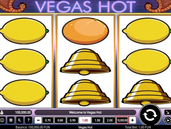 machine à sous Crazy Vegas écran 1